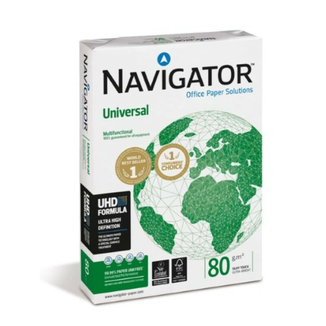 Popierius spausdinimui Navigator NAV-80-A3 A3 80g A3 500