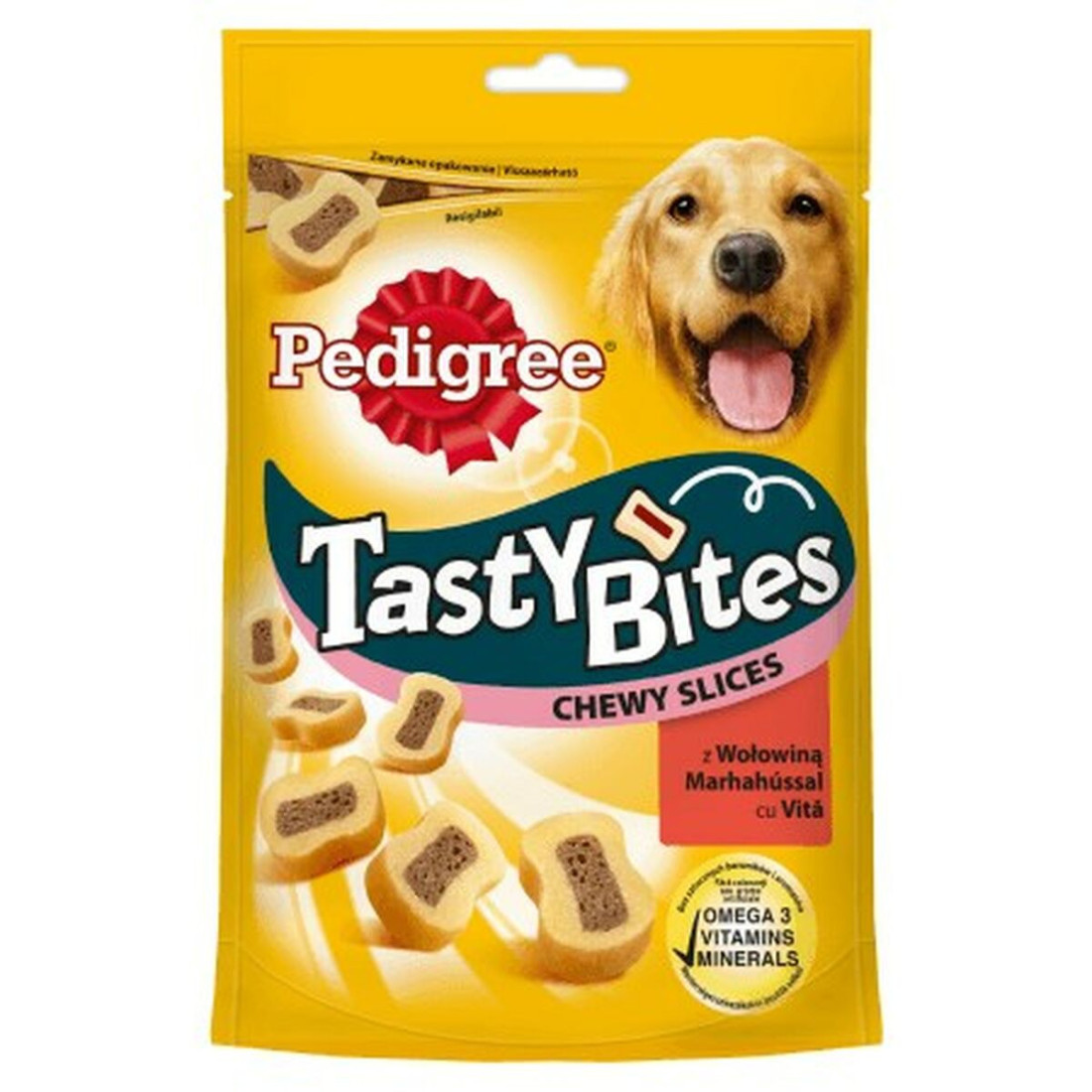 Užkandis šunims Pedigree Tasty Bites Chewy Slices Veršiena 155 g