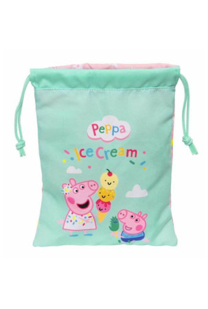 Priešpiečių dėžutė Peppa Pig Ice cream Maišas 20 x 25 x 1 cm Rožinė Mėtos