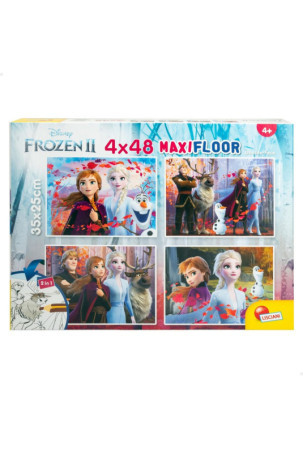 Vaikiška puzlė Frozen Dvipusis “Keturi viename” 48 Dalys 35 x 1,5 x 25 cm (6 vnt.)