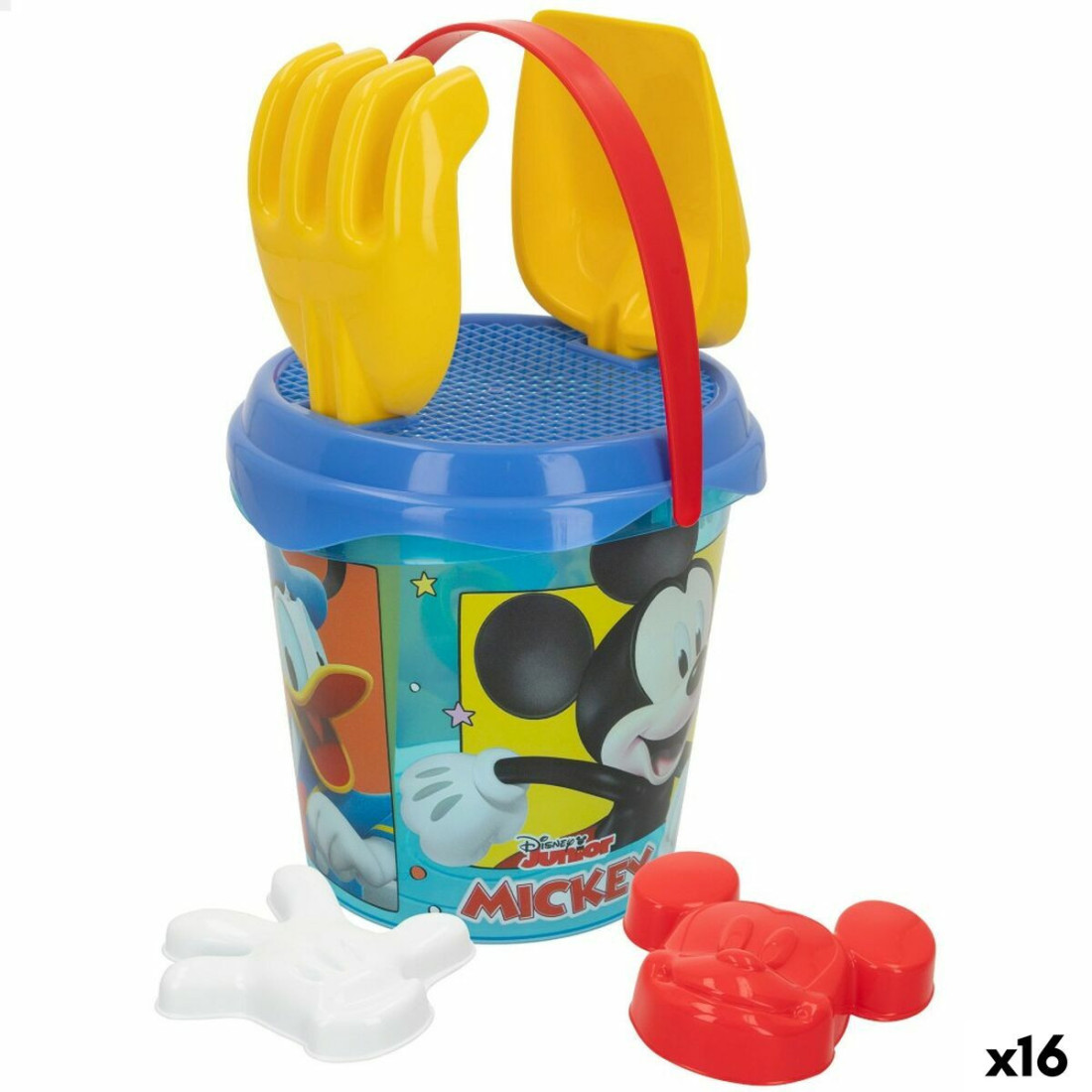 Paplūdimio žaislai Mickey Mouse Ø 18 cm (16 vnt.)