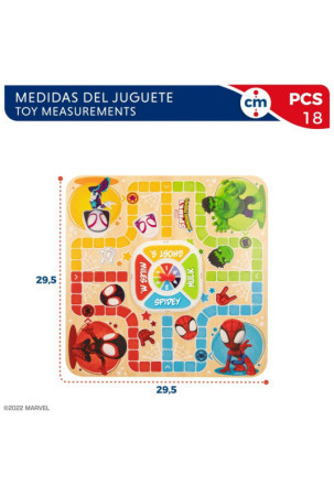 Parch ir Oca žaidimo lenta Spidey 29,5 x 3,5 x 29,5 cm (18 Dalys) (6 vnt.)