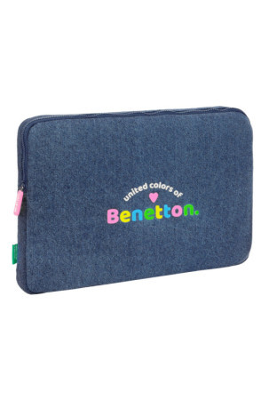 Nešiojamojo kompiuterio dėklas Benetton Denim Mėlyna 15,6'' 39,5 x 27,5 x 3,5 cm