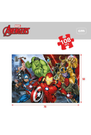 Vaikiška puzlė The Avengers Dvipusis 108 Dalys 70 x 1,5 x 50 cm (6 vnt.)