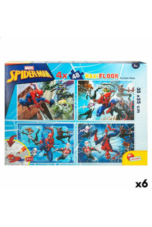 Vaikiška puzlė Spider-Man Dvipusis “Keturi viename” 48 Dalys 35 x 1,5 x 25 cm (6 vnt.)