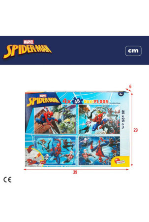 Vaikiška puzlė Spider-Man Dvipusis “Keturi viename” 48 Dalys 35 x 1,5 x 25 cm (6 vnt.)