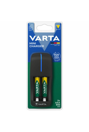 Įkroviklis + įkraunamos baterijos Varta Mini Charger 800 mAh