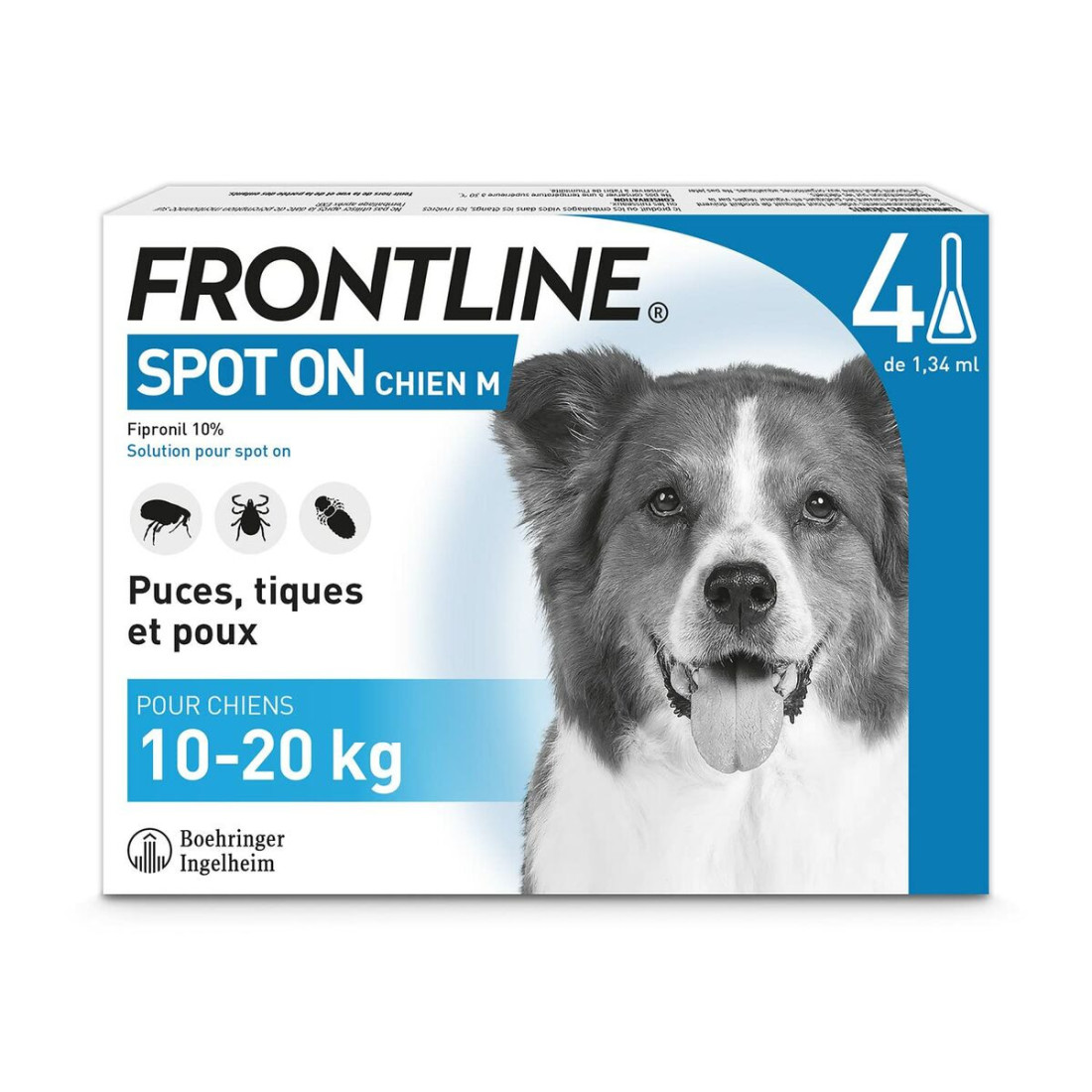 Anti-parazitai Frontline Šuo 10-20 Kg 1,34 ml 4 vnt.