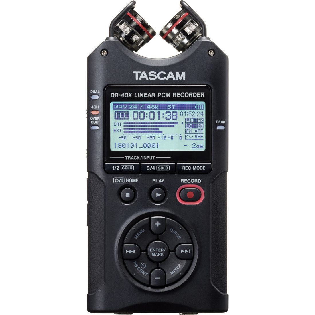 Grotuvas Tascam DR-40X Mėlyna Juoda