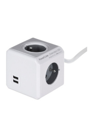 Kubiniai kištukai Allocacoc PowerCube Extended USB E(FR) (3 m)