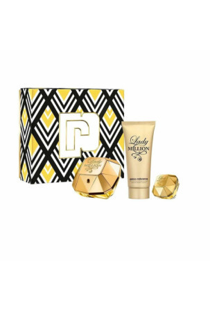 Moteriškų kvepalų rinkinys Paco Rabanne EDP Lady Million EDP 3 Dalys