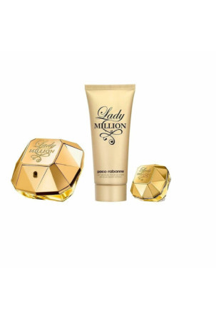 Moteriškų kvepalų rinkinys Paco Rabanne EDP Lady Million EDP 3 Dalys