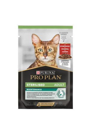 Kačių maistas Purina Pro Plan Sterilised Višta Veršiena 10 x 85 g