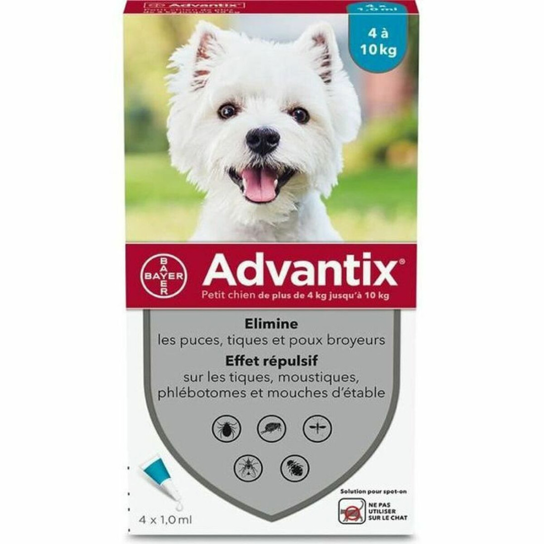 Anti-parazitai Advantix Šuo 4-10 kg 4 vnt.