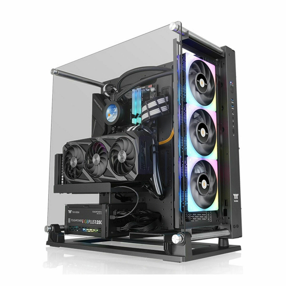 ATX pusiau bokšto tipo korpusas THERMALTAKE Core P3 TG Pro Juoda ATX