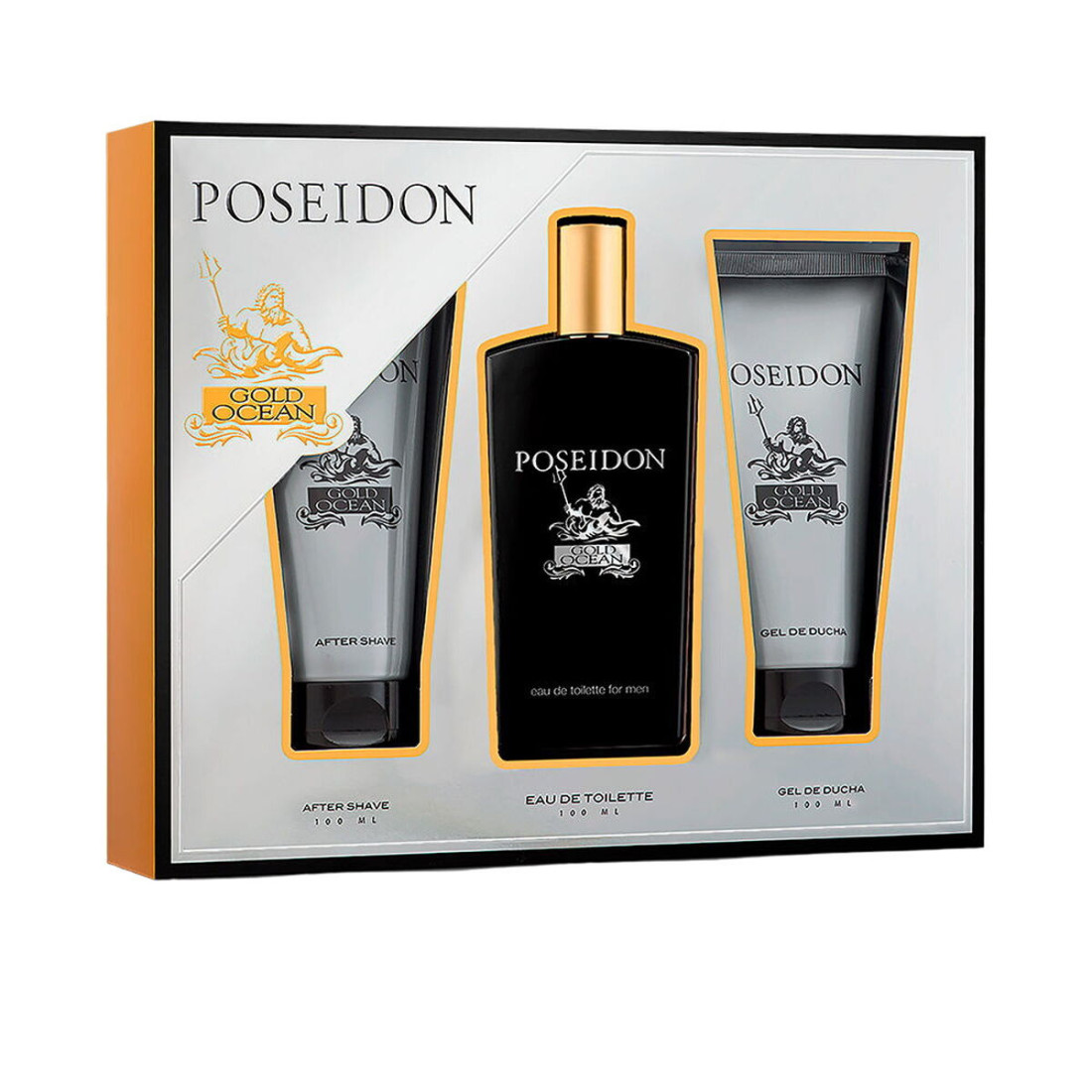 Vyriškų kvepalų rinkinys Poseidon EDT Gold Ocean 3 Dalys