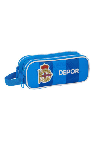 Dvigubas penalas R. C. Deportivo de La Coruña Mėlyna 21 x 8 x 6 cm