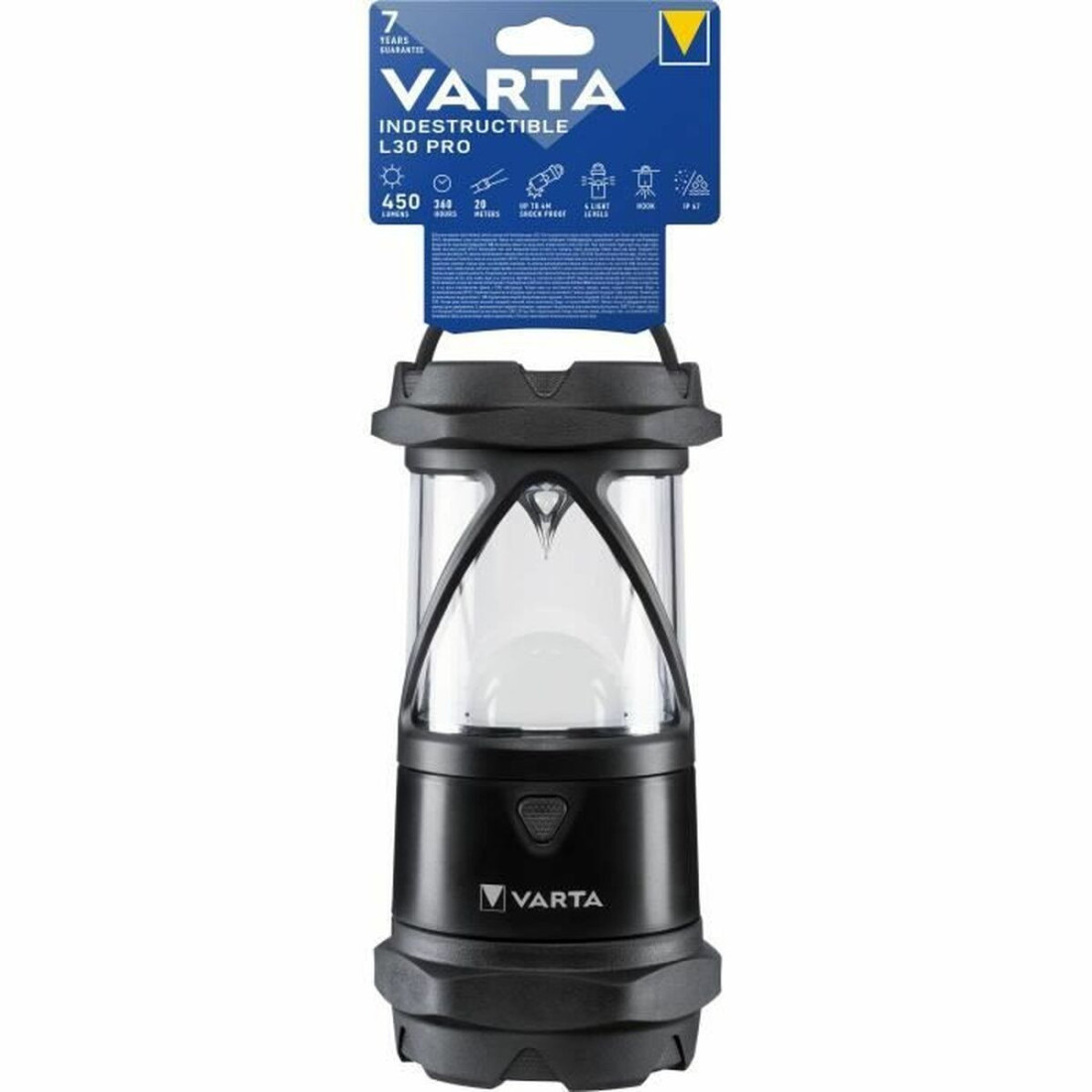 LED žibintas Varta Indestructible L30 Pro 450 lm