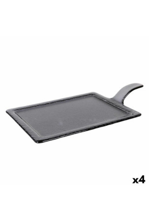 Padėklas Viejo Valle Juoda stiklas 46 x 27 cm (4 vnt.)