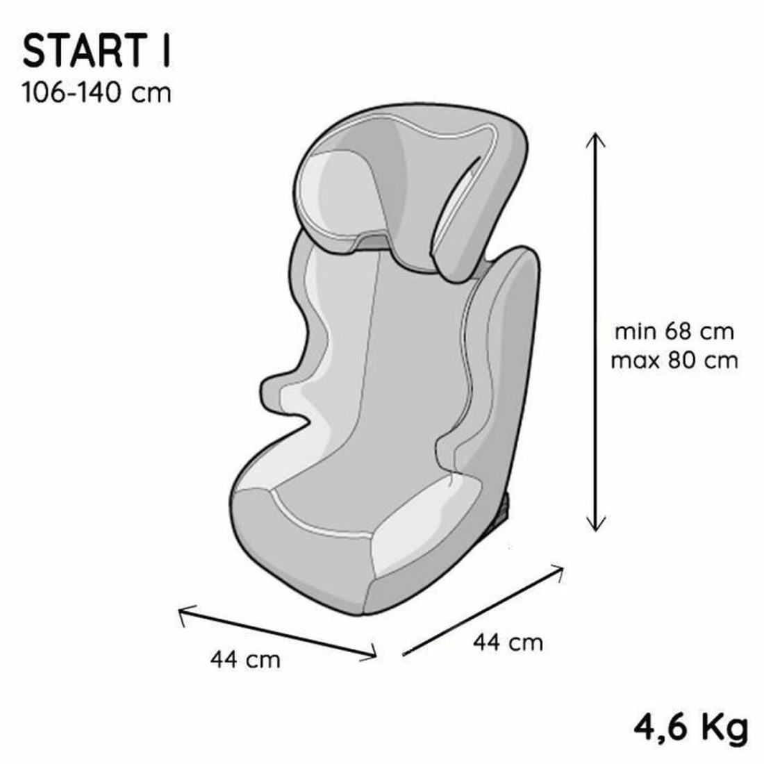 Automobilinė Kėdė Nania NANIA START I Žirafa II (15-25 kg) III (22 - 36 kg)