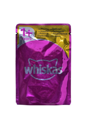 Kačių maistas Whiskas Jelly Višta Turkija Antis Paukščiai 80 x 85 g