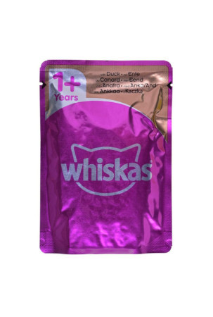 Kačių maistas Whiskas Jelly Višta Turkija Antis Paukščiai 80 x 85 g