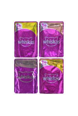 Kačių maistas Whiskas Jelly Višta Turkija Antis Paukščiai 80 x 85 g