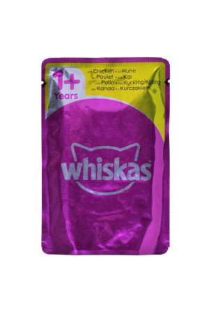 Kačių maistas Whiskas Jelly Višta Turkija Antis Paukščiai 80 x 85 g