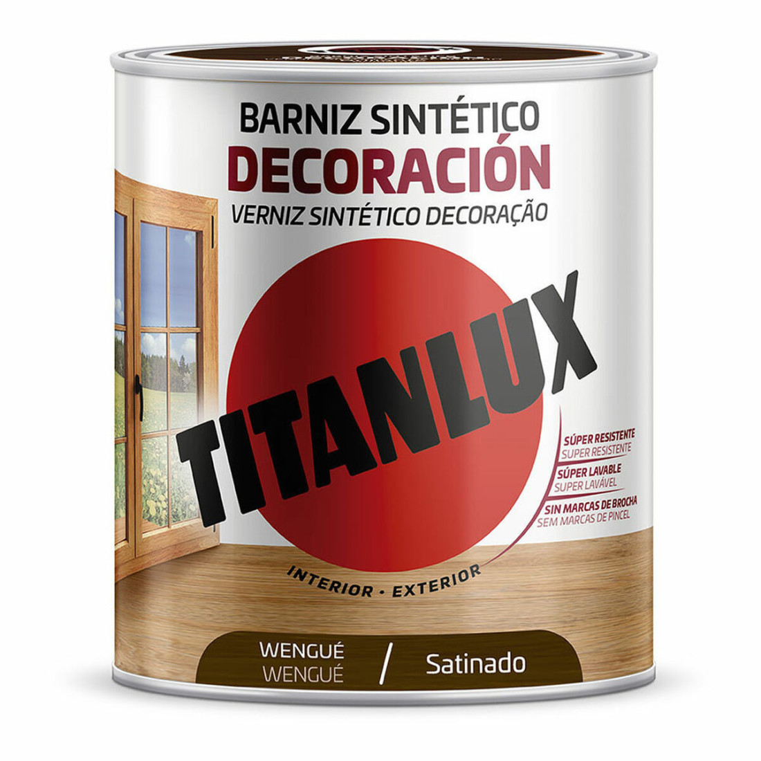 Sintetinis lakas Titanlux m11100714 Dekoras Satino apdaila Wengue 250 ml