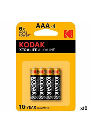 Baterijos Kodak Xtralife LR03 AAA 4 Dalys (10 vnt.)