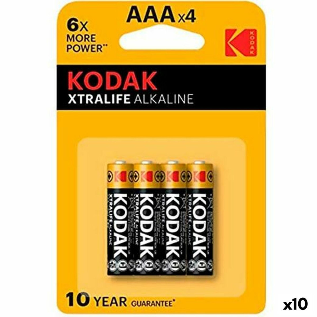 Baterijos Kodak Xtralife LR03 AAA 4 Dalys (10 vnt.)