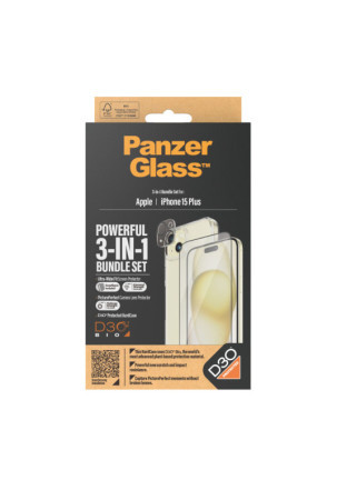 Mobiliojo telefono ekrano apsauga Panzer Glass B1174+2811 Apple iPhone 15 Plus