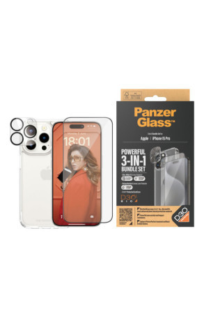 Mobiliojo telefono ekrano apsauga Panzer Glass B1173+2810 Apple iPhone 15 Pro