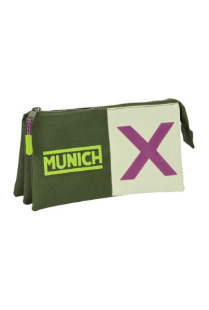 Trigubas penalas Munich Bright khaki Žalia 22 x 12 x 3 cm