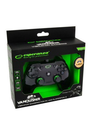 Žaidimų valdiklis Esperanza Vanquisher GX550 USB 2.0 Juoda PC PlayStation 3