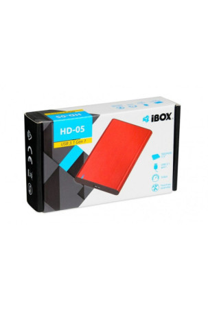 Išorinio disko korpusas Ibox HD-05 Raudona 2,5"