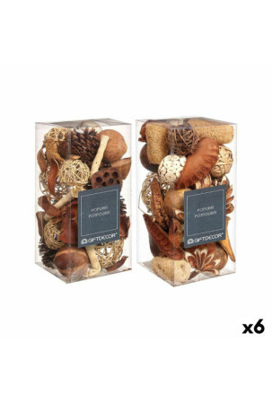 Decorative Potpourri Balta Ruda Raudona 14 x 30,5 x 14 cm (6 vnt.)