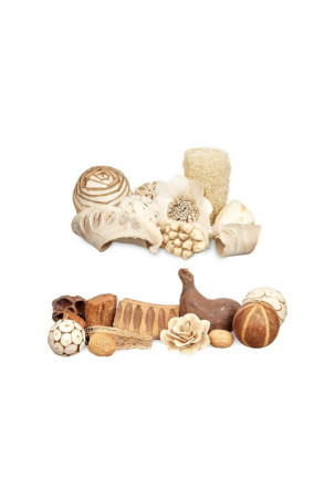 Decorative Potpourri Balta Ruda 16 x 21 x 7 cm (12 vnt.)