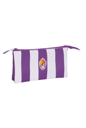 Dvigubas penalas Real Valladolid C.F. Purpurinė 22 x 12 x 3 cm