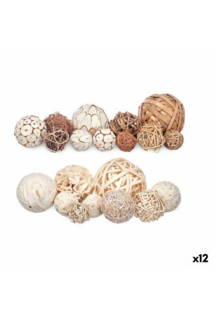 Set of Decorative Balls Balta Ruda (12 vnt.)