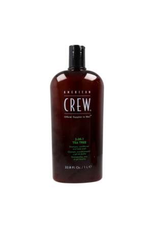 3-in-1 Gelis, šampūnas ir kondicionierius American Crew Tea Tree 1 L