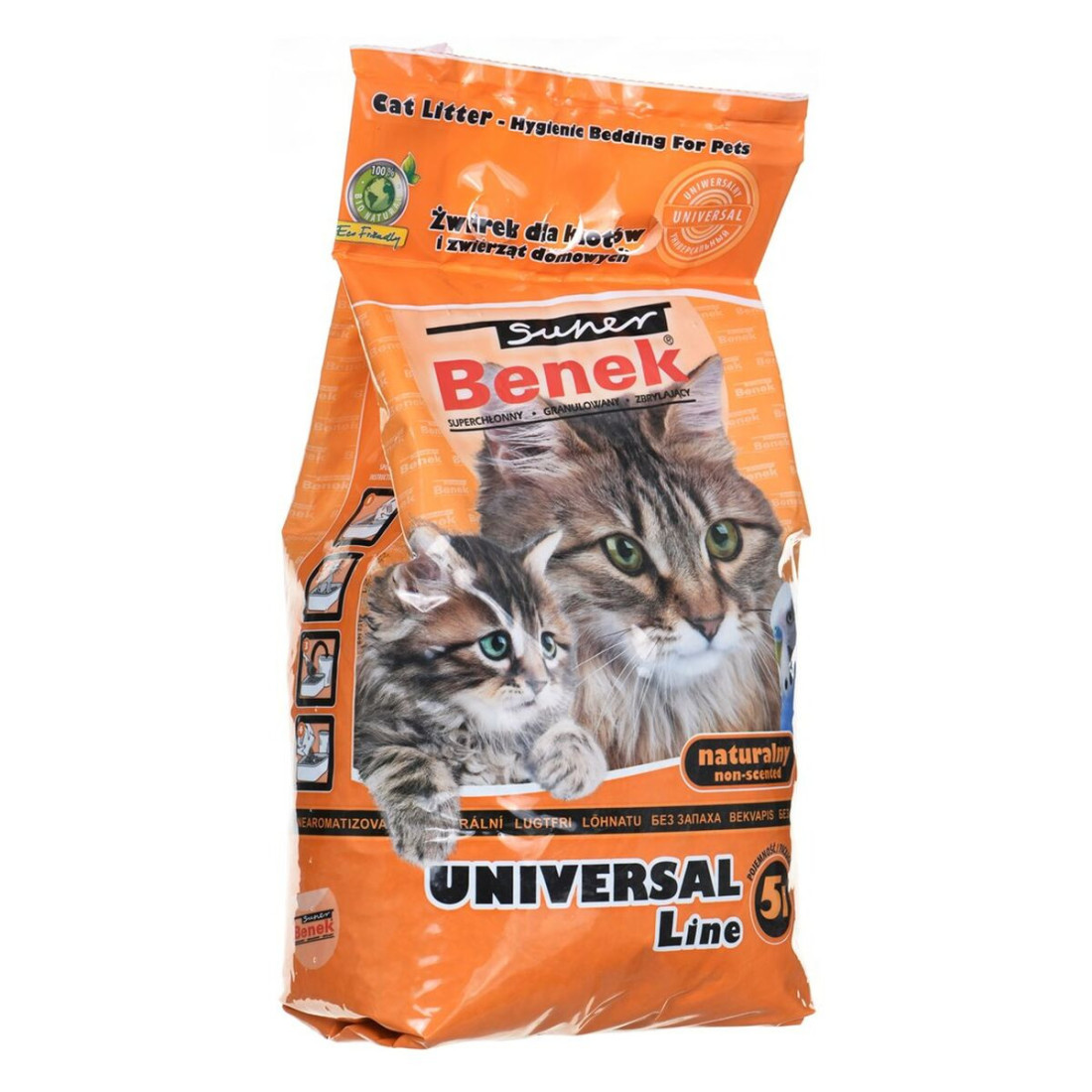 Kačių kraikas Super Benek Universal 5 L