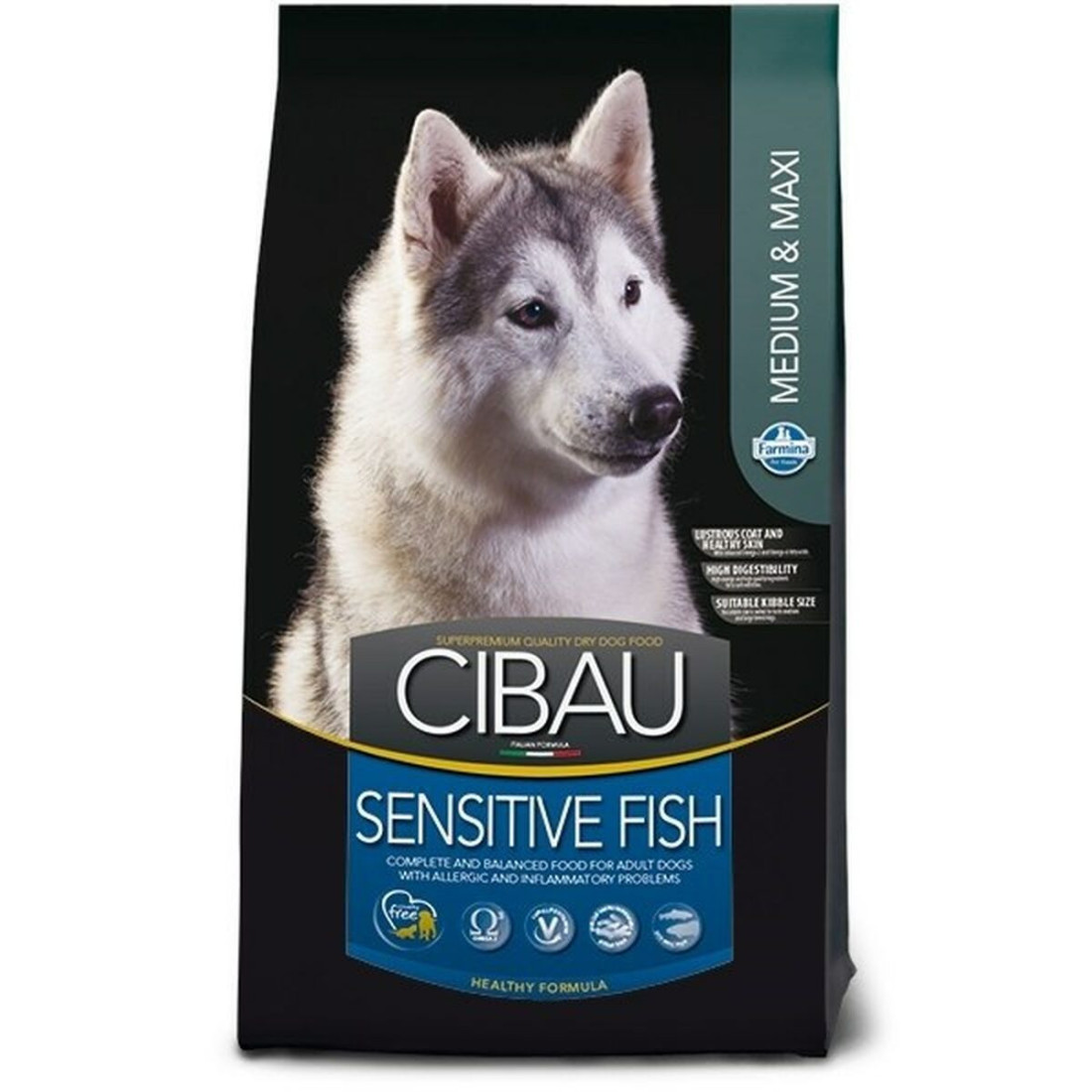 Pašarai Farmina Sensitive Fish Medium/Maxi Suaugęs Žuvis 14 Kg