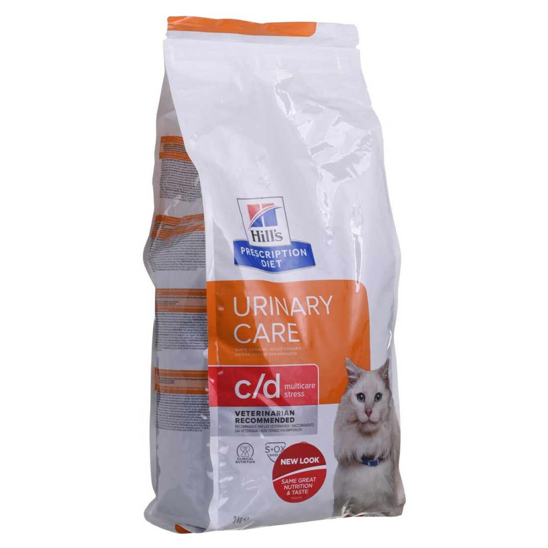 Pašarai Hill's Feline c/d Urinary Care Multicare Stress Suaugęs Višta 3 Kg