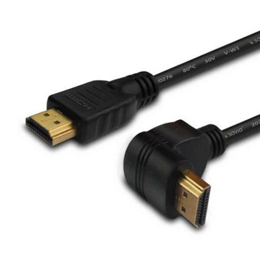 HDMI kabelis Savio CL-108 Kampu Juoda 1,5 m