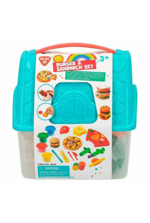 Žaidimas iš plastilino Colorbaby Burger & Sandwich Spalvotas (19 Dalys)