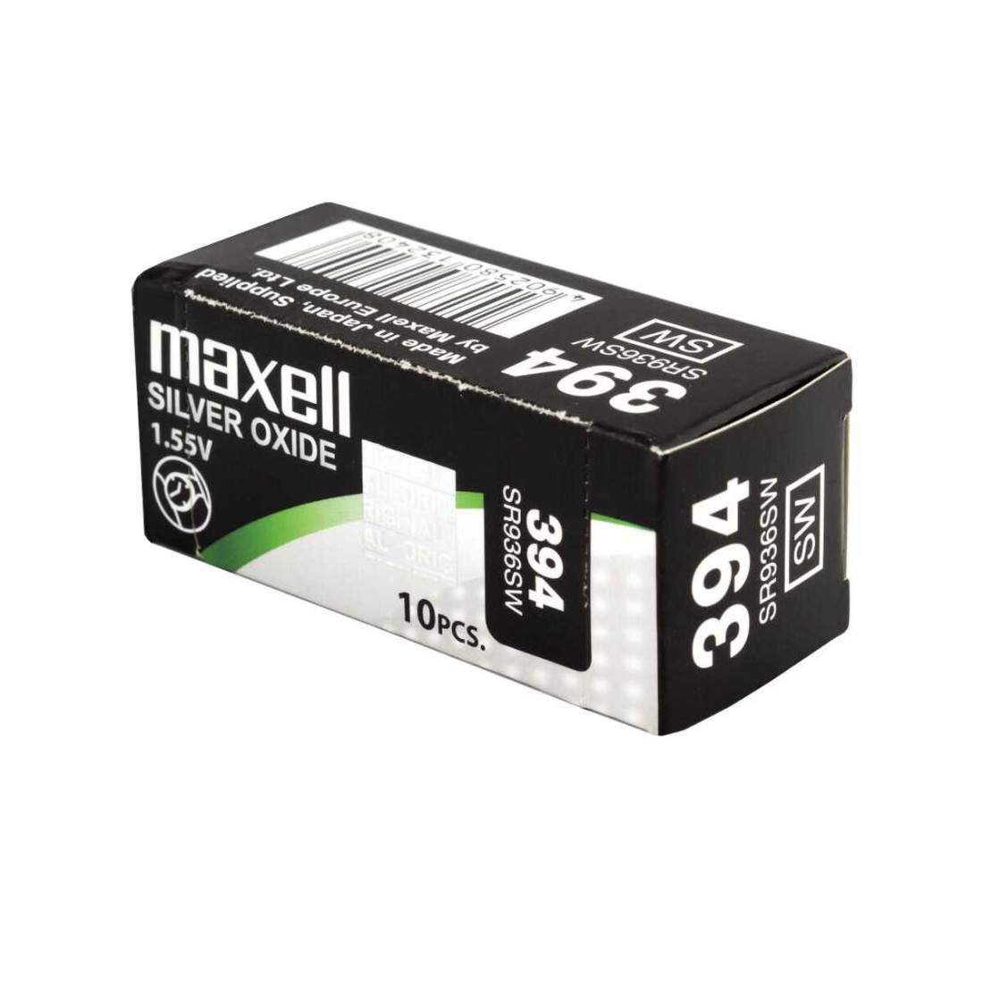 Šarminė diskinė baterija Maxell SR0936SW 394 1,55 V Šarminė diskinė baterija