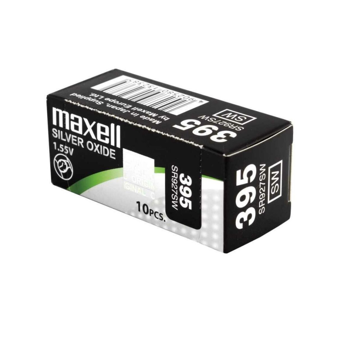 Šarminė diskinė baterija Maxell SR0927SW 395 1,55 V Šarminė diskinė baterija