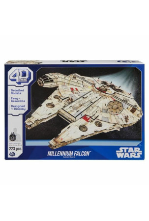 Statybos rinkinys Star Wars Millennium Falcon 223 piezas 43 x 31,4 x 22,4 cm Pilka Spalvotas