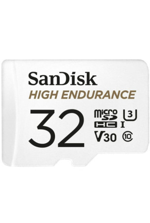 Mikro SD atminties kortelė su adapteriu SanDisk High Endurance 32 GB